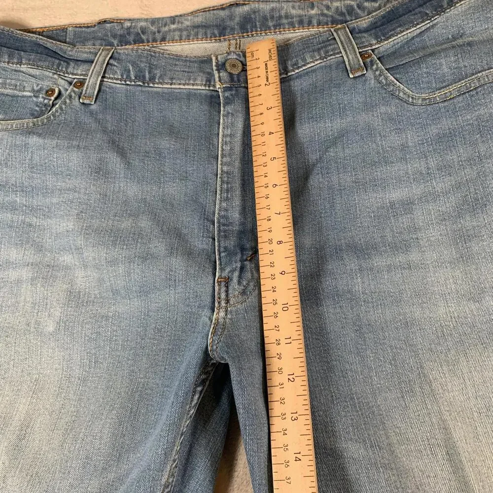 Levis‎ 514 Jeans Mens 40x30 Light Blue Straight Leg Stretch Denim Waterless